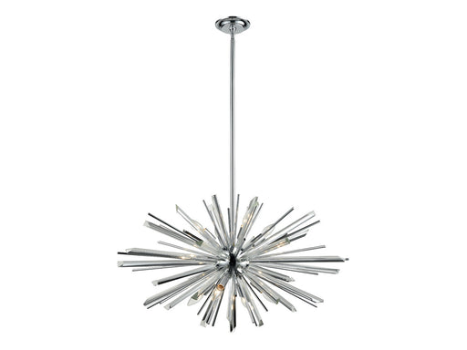 Avenue Lighting - HF8202-CH - Eight Light Chandelier - Palisades Ave. - Chrome With Clear Glass