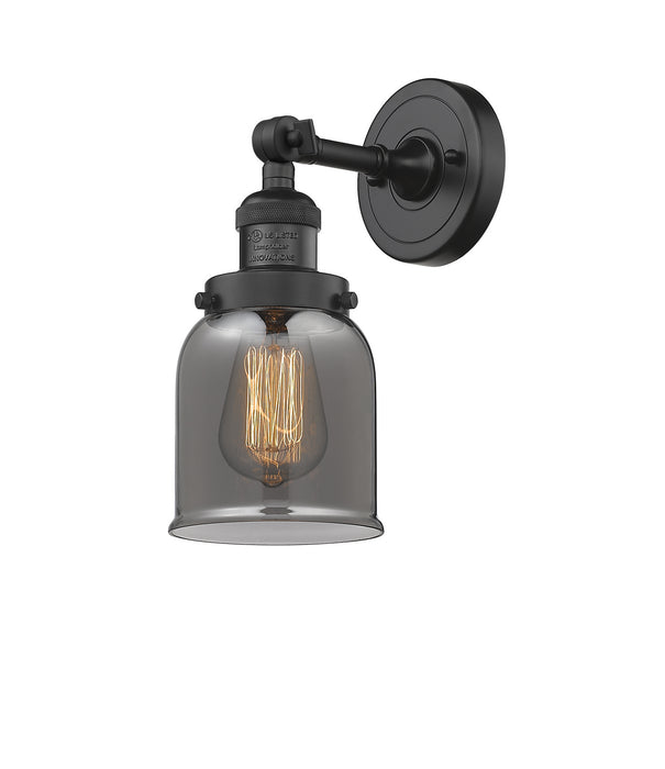 Innovations - 203-BK-G53 - One Light Wall Sconce - Franklin Restoration - Matte Black