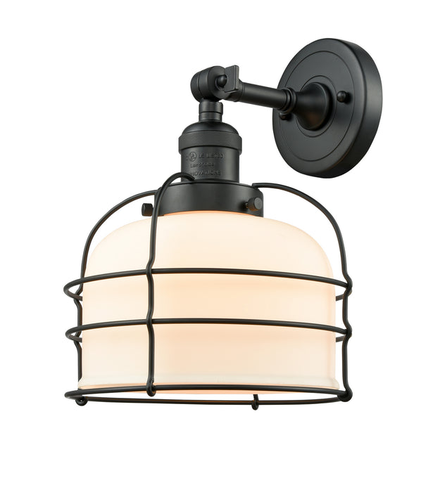 Innovations - 203-BK-G71-CE - One Light Wall Sconce - Franklin Restoration - Matte Black