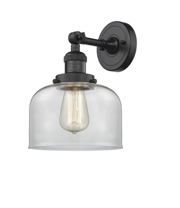 Innovations - 203-BK-G72 - One Light Wall Sconce - Franklin Restoration - Matte Black