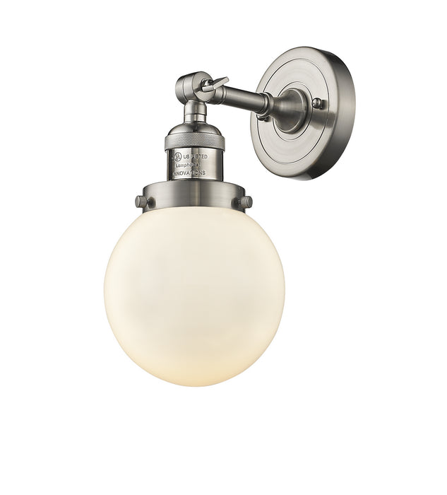 Innovations - 203-SN-G201-6 - One Light Wall Sconce - Franklin Restoration - Brushed Satin Nickel