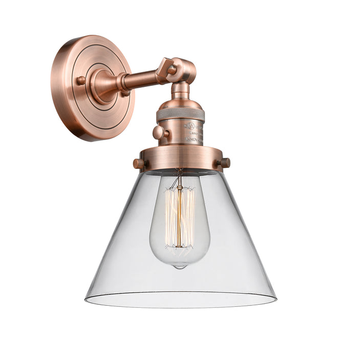 Innovations - 203SW-AC-G42 - One Light Wall Sconce - Franklin Restoration - Antique Copper