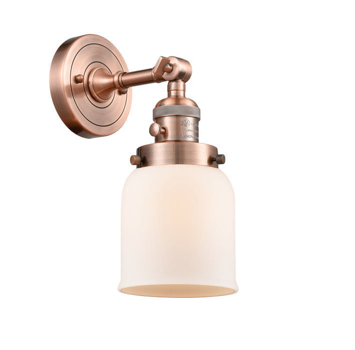 Innovations - 203SW-AC-G51 - One Light Wall Sconce - Franklin Restoration - Antique Copper