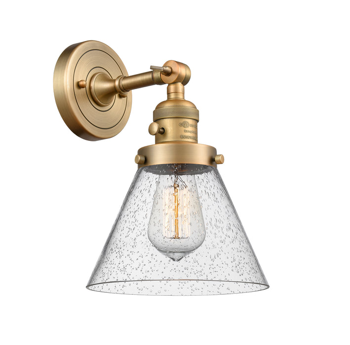 Innovations - 203SW-BB-G44 - One Light Wall Sconce - Franklin Restoration - Brushed Brass
