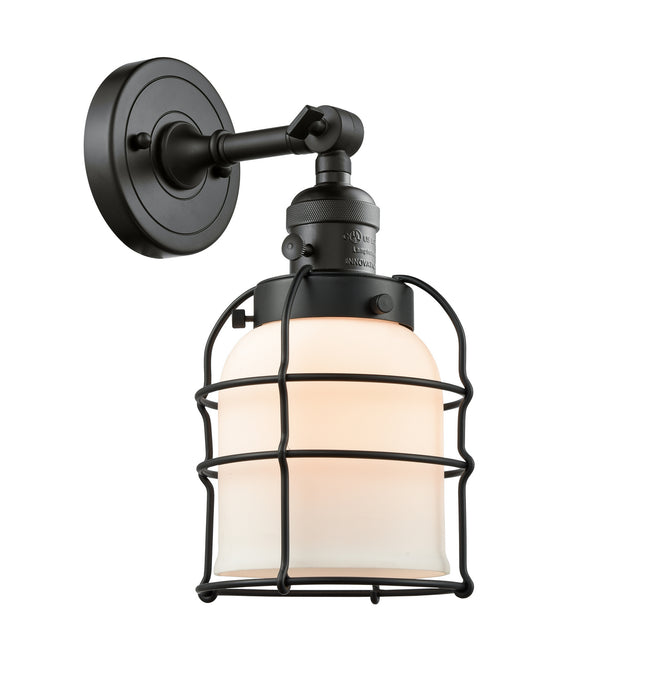 Innovations - 203SW-BK-G51-CE - One Light Wall Sconce - Franklin Restoration - Matte Black