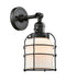 Innovations - 203SW-BK-G51-CE - One Light Wall Sconce - Franklin Restoration - Matte Black