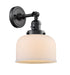 Innovations - 203SW-BK-G71 - One Light Wall Sconce - Franklin Restoration - Matte Black