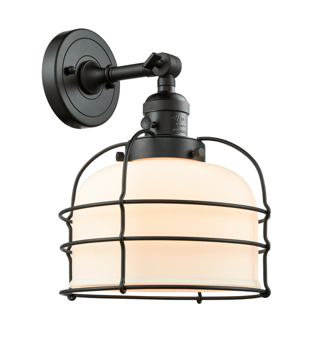 Innovations - 203SW-BK-G71-CE - One Light Wall Sconce - Franklin Restoration - Matte Black