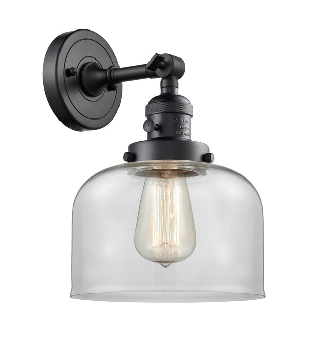 Innovations - 203SW-BK-G72 - One Light Wall Sconce - Franklin Restoration - Matte Black