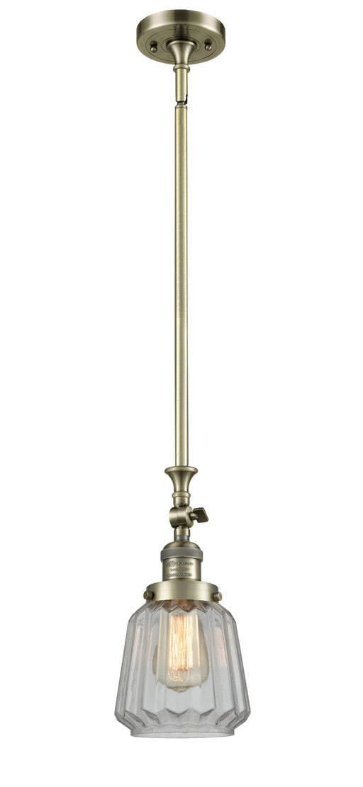 Innovations - 206-AB-G142 - One Light Mini Pendant - Franklin Restoration - Antique Brass