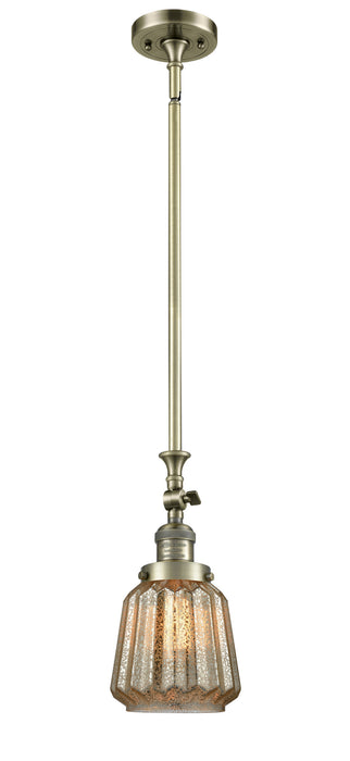 Innovations - 206-AB-G146 - One Light Mini Pendant - Franklin Restoration - Antique Brass
