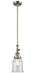 Innovations - 206-AB-G182 - One Light Mini Pendant - Franklin Restoration - Antique Brass