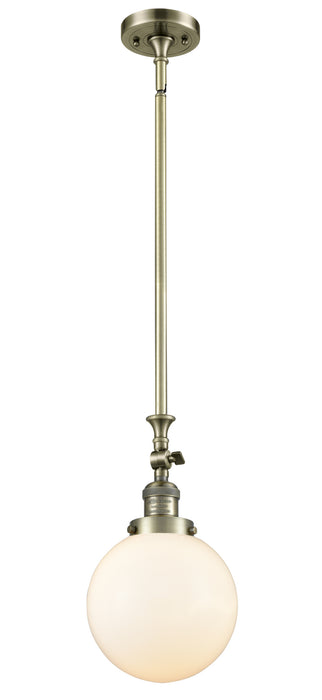 Innovations - 206-AB-G201-8 - One Light Mini Pendant - Franklin Restoration - Antique Brass