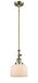 Innovations - 206-AB-G71 - One Light Mini Pendant - Franklin Restoration - Antique Brass