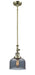 Innovations - 206-AB-G73 - One Light Mini Pendant - Franklin Restoration - Antique Brass