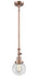 Innovations - 206-AC-G202-6 - One Light Mini Pendant - Franklin Restoration - Antique Copper