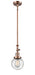Innovations - 206-AC-G204-6 - One Light Mini Pendant - Franklin Restoration - Antique Copper