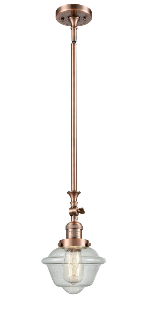 Innovations - 206-AC-G534-LED - LED Mini Pendant - Franklin Restoration - Antique Copper