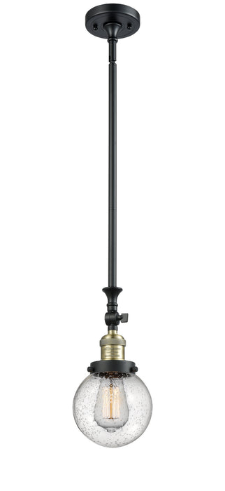 Innovations - 206-BAB-G204-6 - One Light Mini Pendant - Franklin Restoration - Black Antique Brass