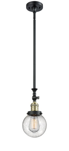 Franklin Restoration One Light Mini Pendant Black Antique Brass