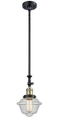 Franklin Restoration LED Mini Pendant Black Antique Brass