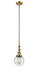 Innovations - 206-BB-G204-6 - One Light Mini Pendant - Franklin Restoration - Brushed Brass