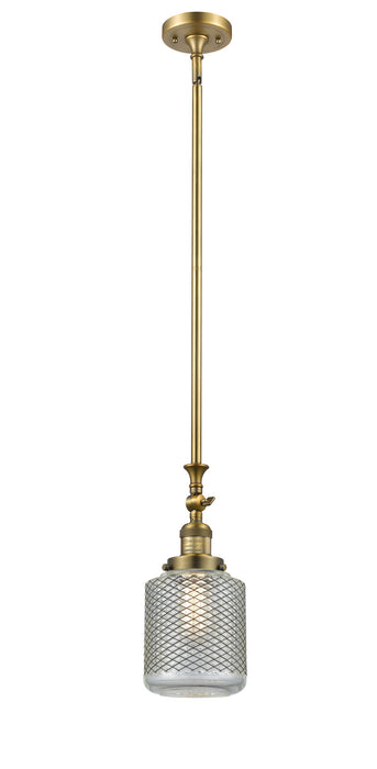 Innovations - 206-BB-G262 - One Light Mini Pendant - Franklin Restoration - Brushed Brass