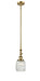 Innovations - 206-BB-G302 - One Light Mini Pendant - Franklin Restoration - Brushed Brass