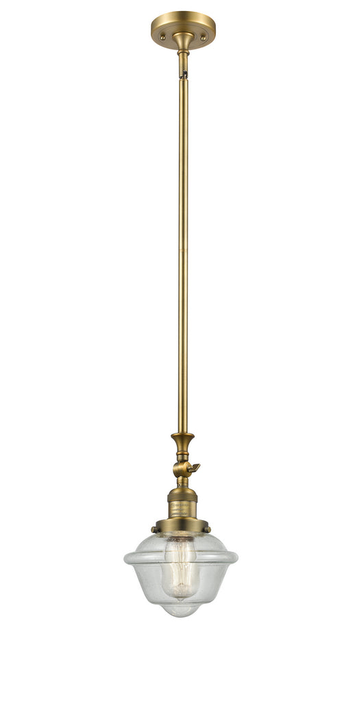 Innovations - 206-BB-G534 - One Light Mini Pendant - Franklin Restoration - Brushed Brass