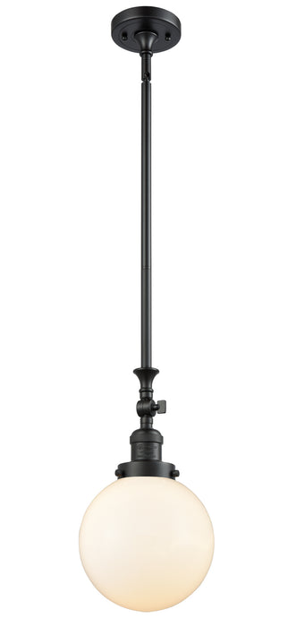 Innovations - 206-BK-G201-8 - One Light Mini Pendant - Franklin Restoration - Matte Black