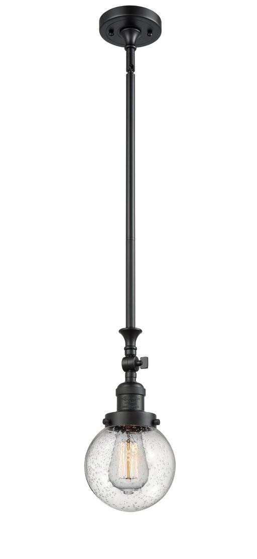 Innovations - 206-BK-G204-6-LED - LED Mini Pendant - Franklin Restoration - Matte Black