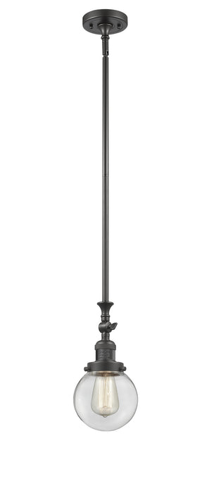 Innovations - 206-OB-G202-6 - One Light Mini Pendant - Franklin Restoration - Oil Rubbed Bronze