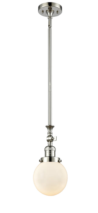 Innovations - 206-PN-G201-6 - One Light Mini Pendant - Franklin Restoration - Polished Nickel