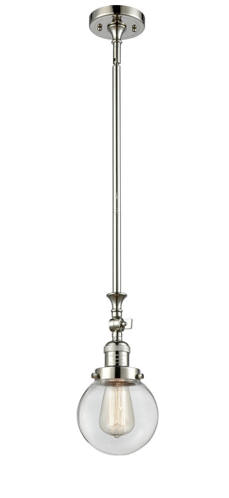 Innovations - 206-PN-G202-6 - One Light Mini Pendant - Franklin Restoration - Polished Nickel