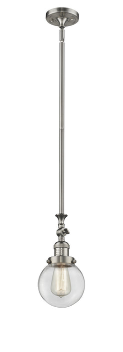 Innovations - 206-SN-G202-6 - One Light Mini Pendant - Franklin Restoration - Brushed Satin Nickel