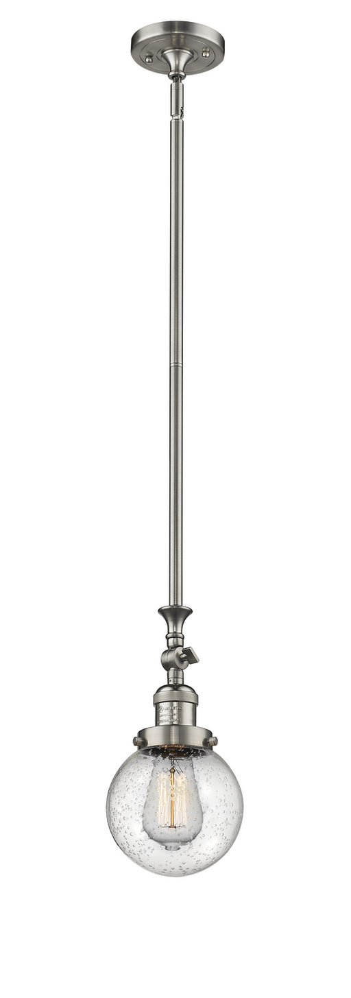 Innovations - 206-SN-G204-6-LED - LED Mini Pendant - Franklin Restoration - Brushed Satin Nickel