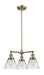 Innovations - 207-AB-G42 - Three Light Chandelier - Franklin Restoration - Antique Brass