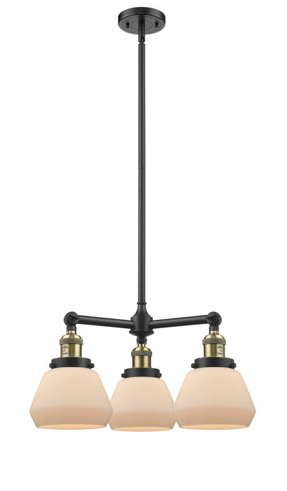 Innovations - 207-BAB-G171 - Three Light Chandelier - Franklin Restoration - Black Antique Brass