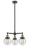 Innovations - 207-BAB-G204-6-LED - LED Chandelier - Franklin Restoration - Black Antique Brass