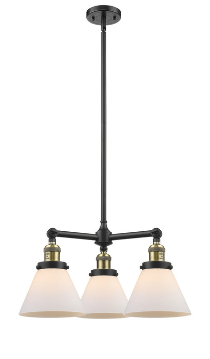 Innovations - 207-BAB-G41 - Three Light Chandelier - Franklin Restoration - Black Antique Brass