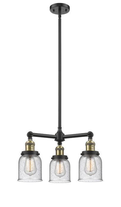 Innovations - 207-BAB-G54 - Three Light Chandelier - Franklin Restoration - Black Antique Brass