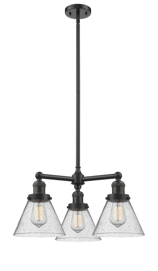 Innovations - 207-OB-G44-LED - LED Chandelier - Franklin Restoration - Oil Rubbed Bronze
