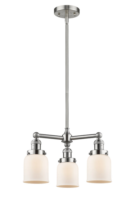 Innovations - 207-SN-G51-LED - LED Chandelier - Franklin Restoration - Brushed Satin Nickel