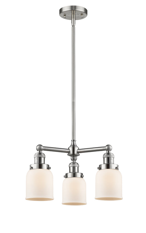 Innovations - 207-SN-G51-LED - LED Chandelier - Franklin Restoration - Brushed Satin Nickel