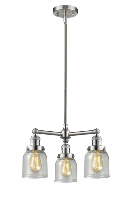 Innovations - 207-SN-G54-LED - LED Chandelier - Franklin Restoration - Brushed Satin Nickel