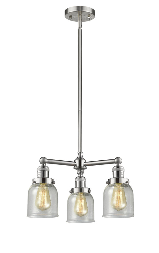 Innovations - 207-SN-G54-LED - LED Chandelier - Franklin Restoration - Brushed Satin Nickel