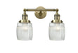 Innovations - 208-AB-G302 - Two Light Bath Vanity - Franklin Restoration - Antique Brass
