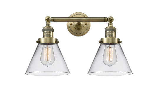Innovations - 208-AB-G42 - Two Light Bath Vanity - Franklin Restoration - Antique Brass