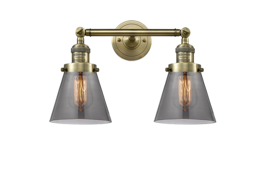 Innovations - 208-AB-G63 - Two Light Bath Vanity - Franklin Restoration - Antique Brass