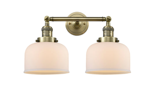 Innovations - 208-AB-G71 - Two Light Bath Vanity - Franklin Restoration - Antique Brass